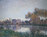 Alfred Sisley Moret, Sunset, 1888 oil painting reproduction