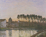 Alfred Sisley Moret, Sunset, 1892 oil painting reproduction