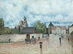 Alfred Sisley Moret-sur-Loing, the Rain, 1887-88 oil painting reproduction