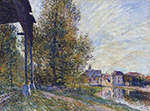 Alfred Sisley Near Moret-sur-Loing oil painting reproduction