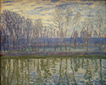 Alfred Sisley On the Shores of Loing, 1896 oil painting reproduction