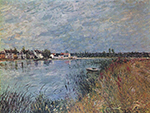 Alfred Sisley Riverbank at Saint-Mammes oil painting reproduction