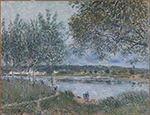 Alfred Sisley Riverbanks at the By, 1880 oil painting reproduction