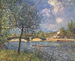 Alfred Sisley Rowers, 1877 oil painting reproduction