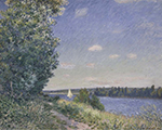 Alfred Sisley Sahurs, Path near the Water, 1894 oil painting reproduction