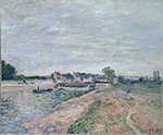 Alfred Sisley Saint-Mammes 2, 1885 oil painting reproduction