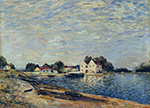 Alfred Sisley Saint-Mammes, on the Banks of the Loing oil painting reproduction