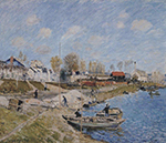 Alfred Sisley Sand on the Quayside, Port-Marly, 1875 oil painting reproduction