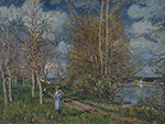 Alfred Sisley Small Meadows in Spring, 1880 oil painting reproduction