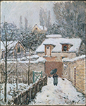 Alfred Sisley Snow at Louveciennes, 1874 oil painting reproduction