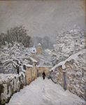 Alfred Sisley Snow at Louveciennes, 1878 oil painting reproduction