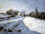Alfred Sisley Snow Effect at Louveciennes, 1874 oil painting reproduction