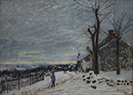 Alfred Sisley Snowy Weather at Veneux-Nadon, 1880 oil painting reproduction