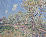 Alfred Sisley Spring at Veneux, 1880 oil painting reproduction
