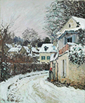 Alfred Sisley Street at Louveciennes, 1874 oil painting reproduction