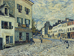 Alfred Sisley Street in Marly, 1875 oil painting reproduction