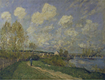 Alfred Sisley Summer at Bougival, 1876 oil painting reproduction