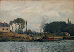 Alfred Sisley The Boat near Bougival, 1873 oil painting reproduction