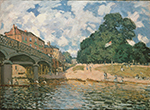 Alfred Sisley The Bridge at Hampton Court, 1874 oil painting reproduction