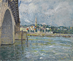Alfred Sisley The Bridge at Saint-Cloud, 1877 oil painting reproduction