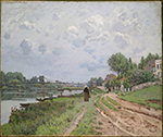 Alfred Sisley The Bridge at Villeneuve-La-Garenne, 1872 01 oil painting reproduction