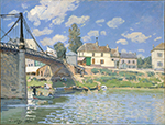 Alfred Sisley The Bridge at Villeneuve-la-Garenne, 1872 02 oil painting reproduction