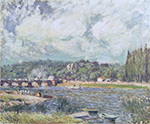 Alfred Sisley The Bridge near Sevres, 1877 oil painting reproduction