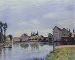 Alfred Sisley The Bridge of Moret, Loing Flowing, 1892 oil painting reproduction