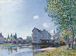 Alfred Sisley The Bridge of Moret, Morning Effect, 1891 oil painting reproduction