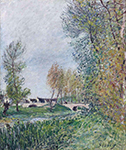 Alfred Sisley The Bridge of Orvanne, 1888 oil painting reproduction