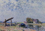 Alfred Sisley The Channel of Loing at Saint-Mammes 02 oil painting reproduction