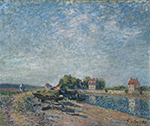 Alfred Sisley The Channel of Loing at Saint-Mammes, 1885 01 oil painting reproduction