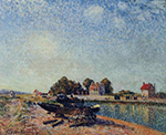 Alfred Sisley The Channel of Loing at Saint-Mammes, 1885 02 oil painting reproduction