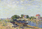 Alfred Sisley The Channel of Loing at Saint-Mammes, 1885 04 oil painting reproduction