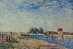 Alfred Sisley The Channel of Loing, 1889 oil painting reproduction
