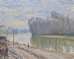 Alfred Sisley The Channel of Loing, Morning Effect, 1896 oil painting reproduction
