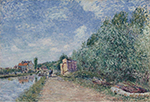 Alfred Sisley The Channel of Loing, Tow-Path, 1882 oil painting reproduction