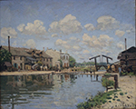 Alfred Sisley The Channel of Saint-Martin, 1872 oil painting reproduction