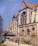Alfred Sisley The Church at Moret, 1894 oil painting reproduction