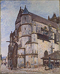Alfred Sisley The Church at Moret, Rainy Morning, 1893 oil painting reproduction