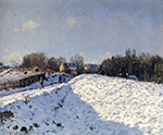 Alfred Sisley The Effect of Snow at Argenteuil, 1874 oil painting reproduction