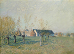 Alfred Sisley The Farm at Trou d'Enfer, Autumn Morning, 1874 oil painting reproduction