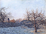 Alfred Sisley The Frost, 1872 oil painting reproduction
