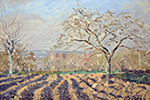 Alfred Sisley The Furrows, 1873 oil painting reproduction