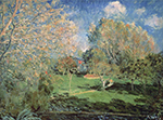 Alfred Sisley The Garden of Monsieur Hoschede in Montgeron, 1881 oil painting reproduction