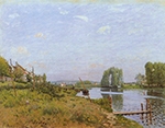 Alfred Sisley The Island of Saint-Denis, 1872 oil painting reproduction