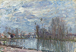 Alfred Sisley The Loing and the Bridge of Moret, 1891 oil painting reproduction