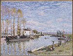 Alfred Sisley The Loing at Saint-Mammes, 1882 oil painting reproduction