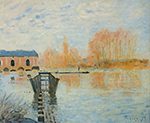 Alfred Sisley The Marly Machine and the Dam, 1875 oil painting reproduction