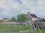 Alfred Sisley The Old Hut at Sablones, 1889 oil painting reproduction